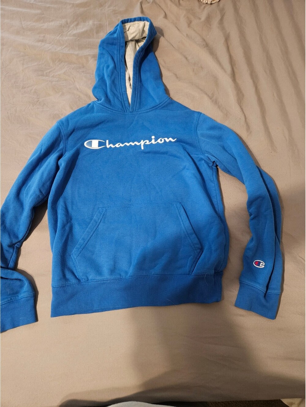 Champion Men's XL Blue Pullover Hoodie Sweatshirt
